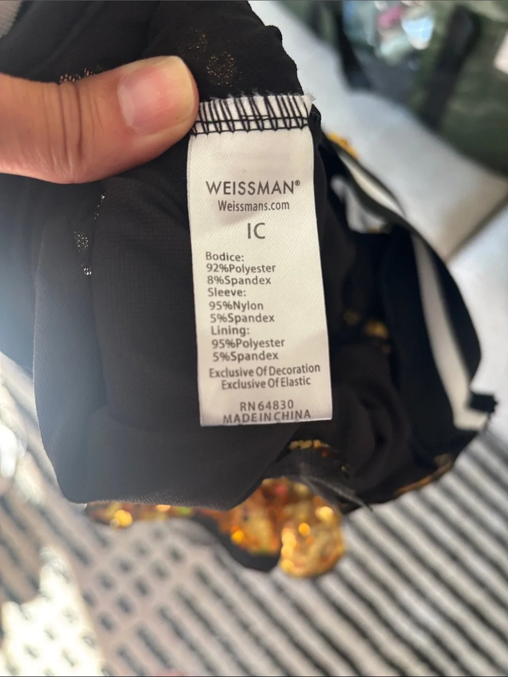 Weissman gold sequin